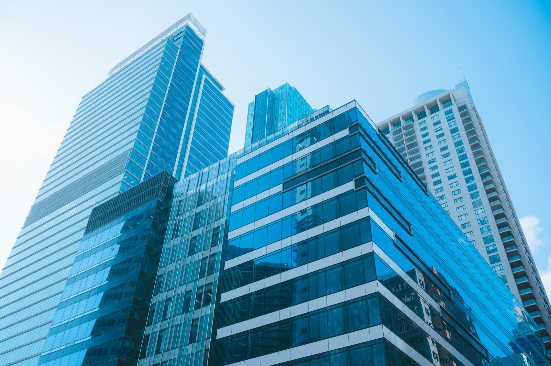 Modern financial district